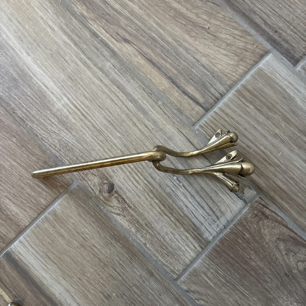 Brass‎ Anthroprologie Claudia Roll Holder Unique Bathroom Hardware 4d